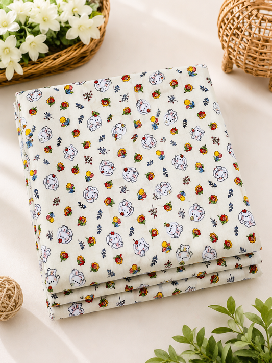 Premium Kids Bunny Floral