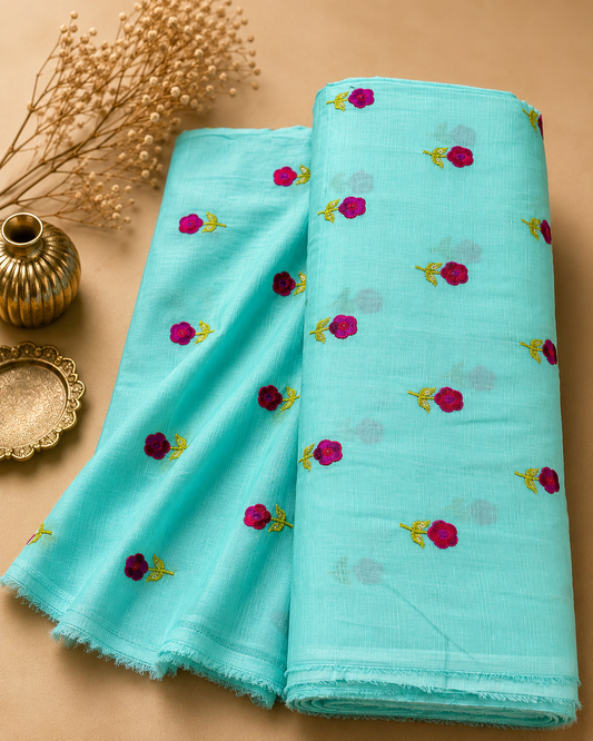 Premium Embroidered Bana Dora Fabric